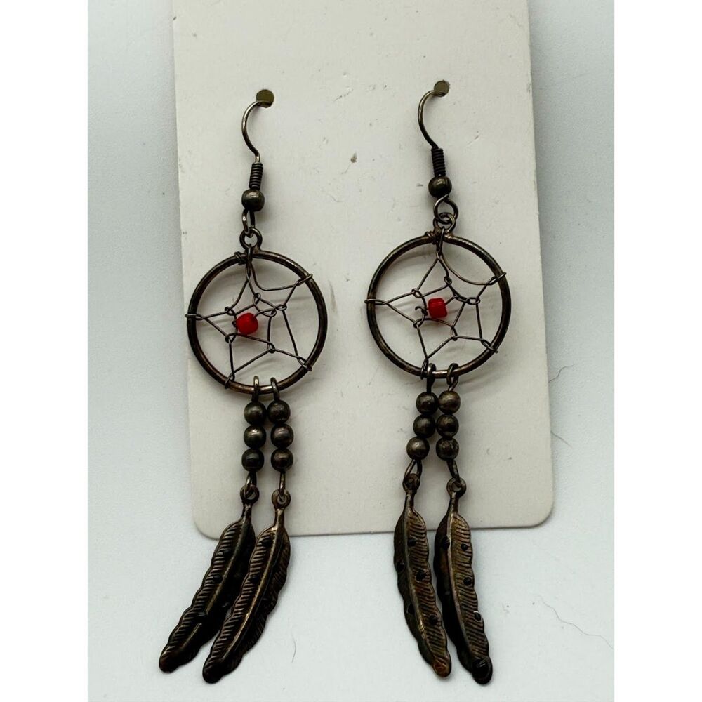 Dreamcatcher silver tone